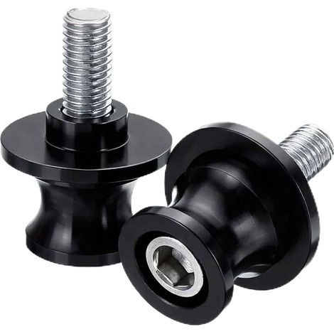 Diabolo Moto M10 - 2 Pièces - Aluminium CNC Noir - Support Béquille Atelier - Universel