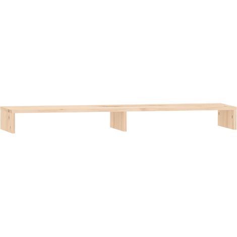 Support pour moniteur Support d'écran 100x27x10 cm Bois de pin solide CFW60926 (1/5)