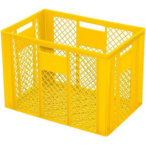 BRB 30 Eurobehälter / Bäckerkiste, LxBxH 600x400x410 mm, Palettenware (gelb)