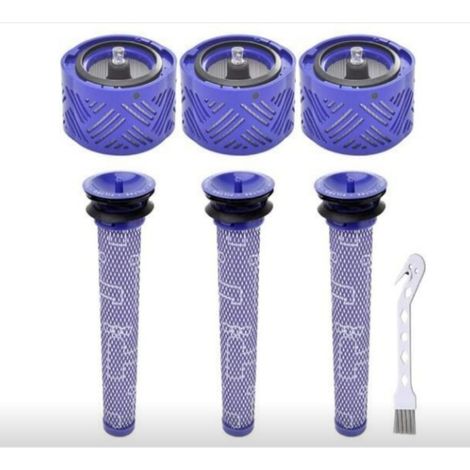6 Pièces Filtres Pour Aspirateur Dyson V6 de Qualité Supérieure avec 3 Pré-filtres et 3 Post-filtres Compatibles avec les Aspirateurs Pack Filtres Pour Aspirateur Dyson V6 Absolute. 965661 et 966741 (1/5)