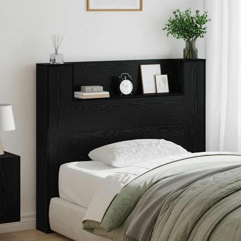 vidaXL Tête de lit Chêne noir Bois d'ingénierie