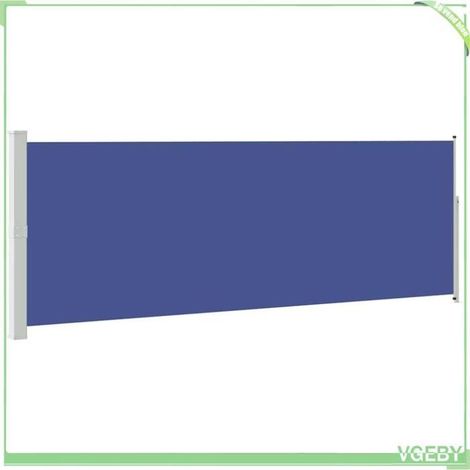 Auvent latéral rétractable - FAFEICY - 45462 - Bleu - 500 x 160 cm - Motorisé (1/5)
