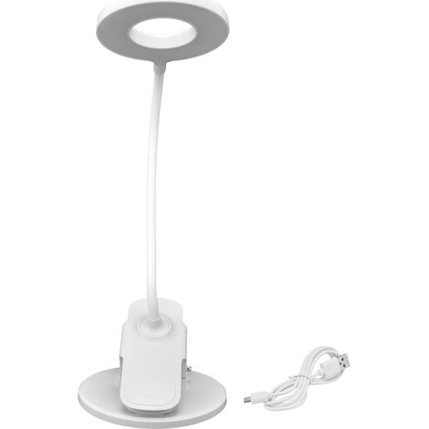 Lampe de Bureau LED Rechargeable USB, Flexible et Orientable 360° pour Dormitory et Maison, Protection des Yeux (1/5)