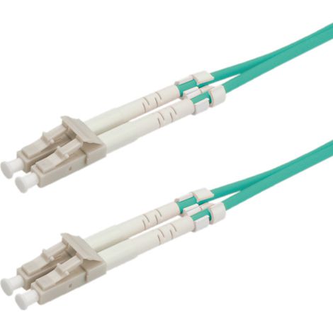 ROLINE FO Jumper Cable 50/125µm OM3, LC/LC, Low-Loss-Connector 15m cable de fibra optica Turquesa