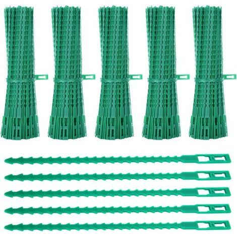 Lot de 500 Attaches de Plantes, 17CM Attaches de Jardin Réglable Liens de Serrage en Plastique pour Jardin Flexible, Attache Tomates de Câble de Jardin pour Aider à Soutenir Les Plantes (1/5)