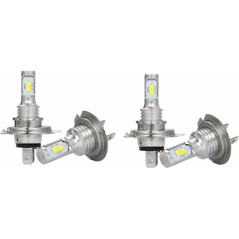BRAVIX 4X H7 LED 6500K Super Blanc 80W 1000LM Kit Antibrouillard Kit Ampoules Feux de Croisement (1/5)