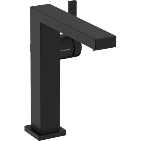 Hansgrohe Tecturis E - Miscelatore da lavabo, con sistema di scarico Push-Open, CoolStart, EcoSmart, nero opaco 73040670 (1/3)