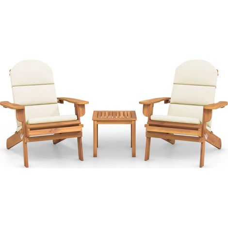 Maison Exclusive - Ensemble de salon de jardin Adirondack 3 pcs bois acacia solide (1/5)