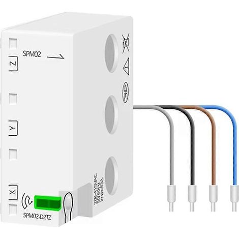 Compteur d'énergie intelligent Zigbee triphasé à 4 fils avec capteur de puissance compatible avec Tuya Zigbee2MQTT et Home Assistant (208 V/415 V). (1/5)
