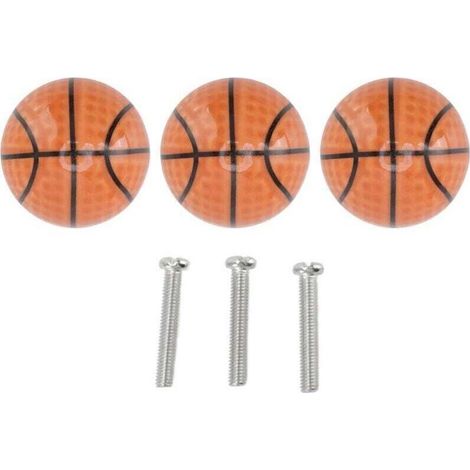 UlisemLot de 3 boutons de tiroir en céramique pour armoire de cuisine, type boule, trou unique