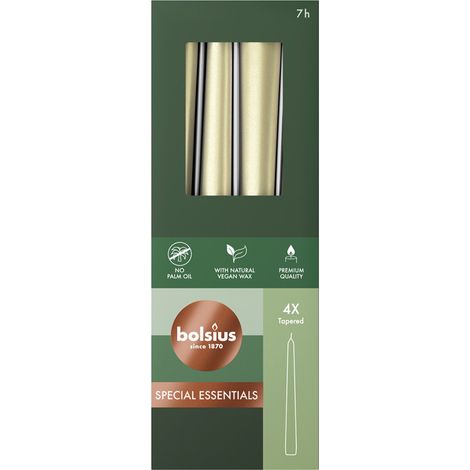 Candela Met 245/24 4pz Metallic Silver BOLSIUS (1/2)