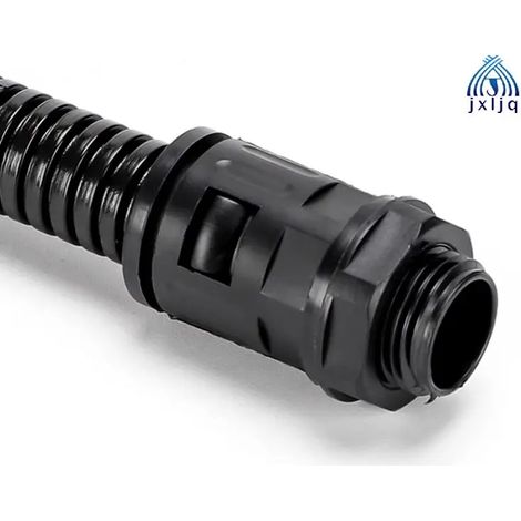 (noir-AD10-M16x1,5-10PCS) Raccords de tubes ondulés AD10 AD13 10PCS Connecteur de tuyau en plastique M16 M20 PG9 PG11 PG13,5 Raccord de tuyau flexible Soufflet Conduit (1/5)
