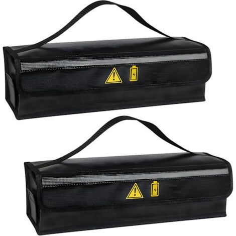 Boîtes ignifugées pour batteries de vélo (lot de 2) - Résistantes aux hautes températures jusqu'à 1400℃, étanches et antidéflagrantes, sûres pour le stockage et le transport. (1/5)