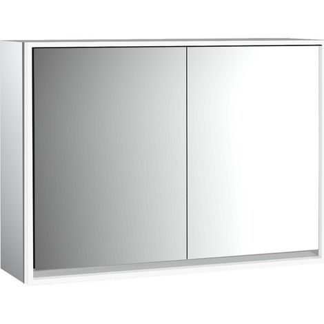 loft Armario con espejo iluminado, 1000mm, 2 puertas, modelo de (1/5)