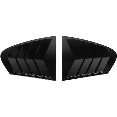 1 paire de persiennes de lunette arrière gauche et droite, résistantes aux rayures, cache-persiennes de ventilation latérales, cache-prises Blin (1/4)