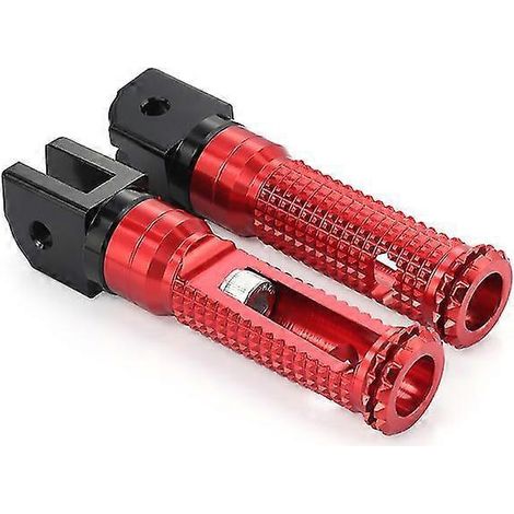 Fahrer- und Beifahrerfußrasten für Ducati 659, 696, 795, 796, 797, 1100 Motorradzubehör – Fußrastenadapter – Rot