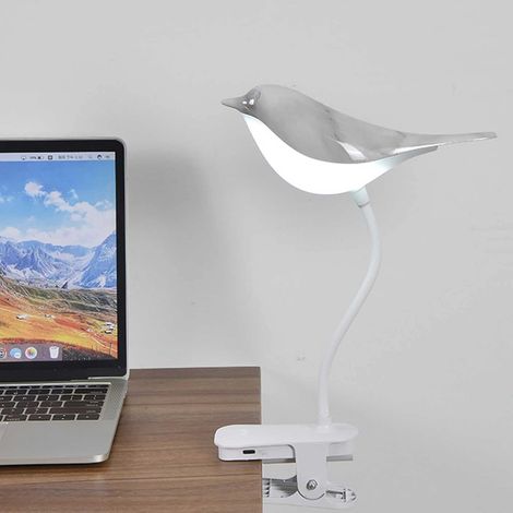 Super offre à petit prix Lampe de lecture LED à pince motif oiseau, lampe de lecture LED avec protection des yeux, lampe à pince avec 3 niveaux de luminosité - Glad (1/5)