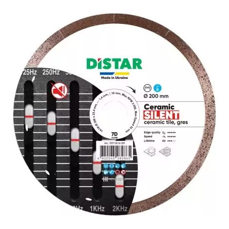 DISTAR TARCZA DIAMENTOWA CERAMIC SILENT 200 x 1,4 x 10 x 25,4