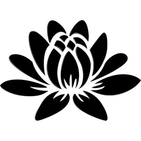 3D Acrylique Miroir Fleur de Lotus Sticker Mural Stickers Muraux Auto-Adhésif Amovible pour la Maison Chambre Salle de Bains 13,7 x 9,8 pouces, Noir