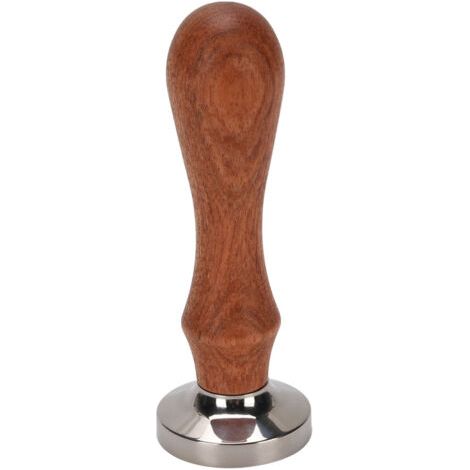 Presse au Sol en Acier Inoxydable, Outil de Compression 30 mm avec Poignée en Bois pour Café Maison, Facile à Nettoyer. (1/5)