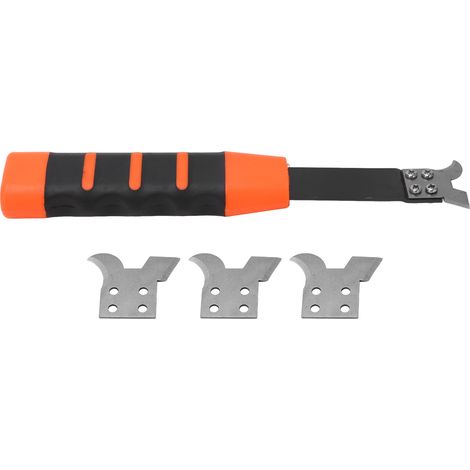 Couteau à enduire lames rouge et noir, grattoir pratique ergonomique pour plâtre, coupe-carreaux pour décoration. (1/5)