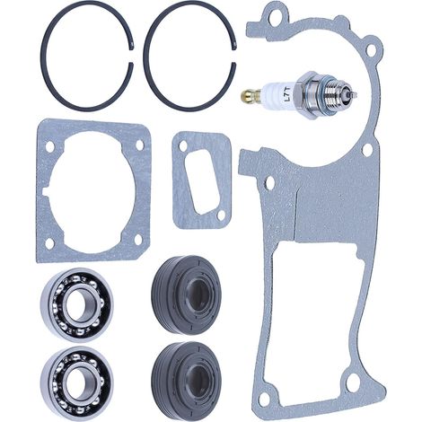 Kit de joint et joint d'étanchéité du palier de vilebrequin pour Husqvarna 353 346XP 350 503932302, joint de carter, joint de cylindre, joint de silencieux, segment de piston, palier de vilebrequin, j (1/5)