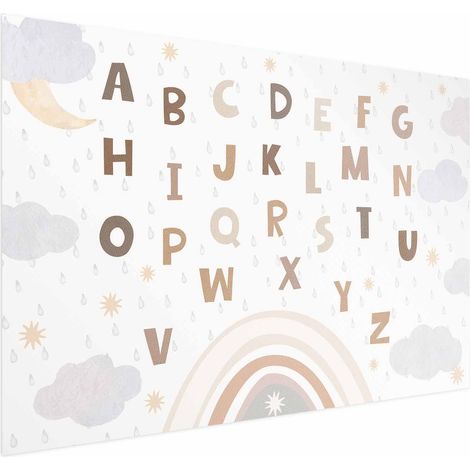 Póster - Letras en colores apagados (1/4)