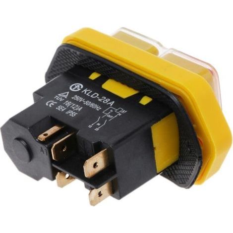 Interrupteur électromagnétique KLD-28A 16 A 250 V 5 broches Contacteur haute puissance 5 000 W à verrouillage automatique Contrôleur de puissance zéro de qualité industrielle