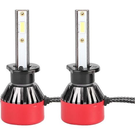Stück H1 96W 6000K hellweiße LED-Scheinwerferlampen mit Dekodierung L8H