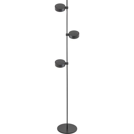 Zafferano SUPER O Lampada a led da terra Nera ricaricabile e dimmerabile - 3 Modulo Luce (1/4)