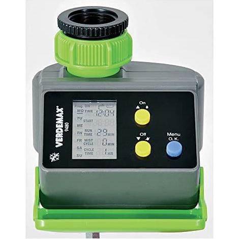 Centralina Digitale per Irrigazione Verdemax Programmabile 1h / 7g Durata 1-199 Minuti Attacco 3/4''-1'' con Display (1/3)