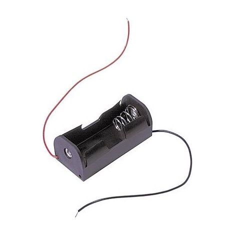 MPD BHCW Support de pile 1x LR14 (C) raccordement par fils (L x l x H) 61 x 29 x 25 mm X775051 (1/2)