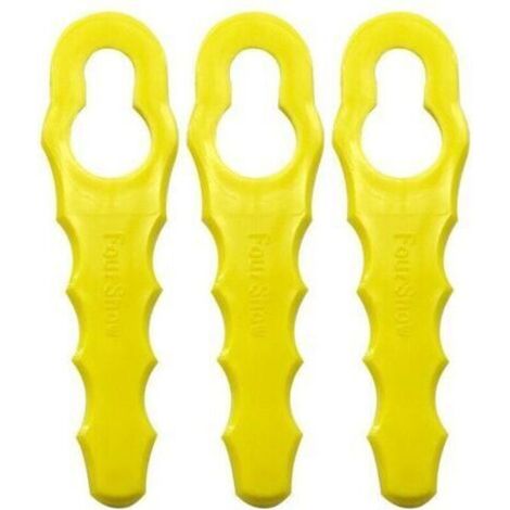Pack of 100 Replacement Blades Compatible for Ryobi Trimmer, Double Serrated Blade Heads RAC155 RAC157 RAC158- (1/4)