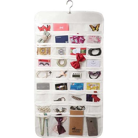 Organizzatore Organizer Di Gioielli da Appendere Doppio Lato 72 Tasche Jewellery (1/5)