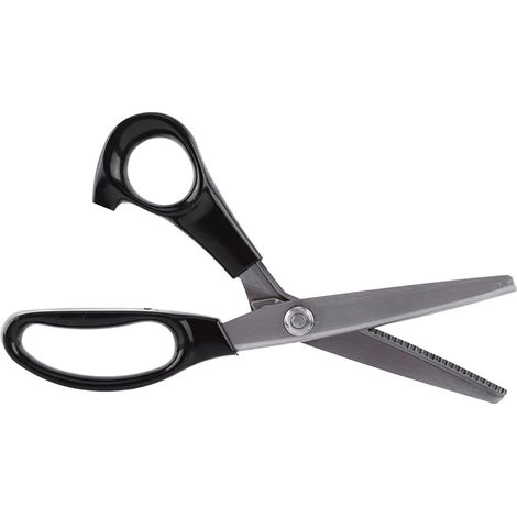 Ciseaux à Cranter Couture 23cm Acier Inox Lames Interchangeables Coupe Décorative Tissu Loisirs Créatifs (1/5)