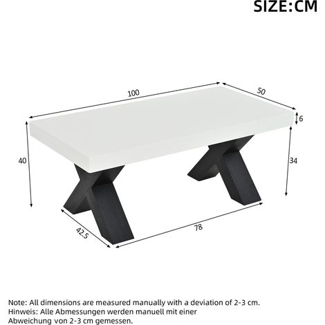 Modulares Sofa aus MDF in Weiß 100 x 50 x 40 cm HOMAIRE (1/5)