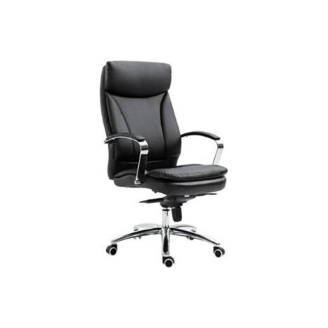 Evre Stylish Swivel Office Chair Height Adjustable With Padded Headrest (Black) (1/5)