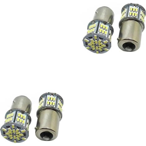 Lot De 4 Ampoules Led 650 Pour Feux De Voiture Clignotants 1156 54 Smd 12 V-24 V Feux De Freinage Blancs Pour Camping-car
