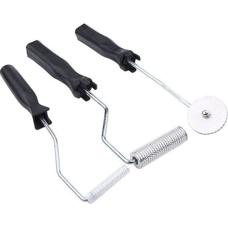 Rouleau à bulles à bulles, 3pcs accessoires de bricolage à rouleaux à bulles en fibre de verre pour enlever la résine FRP et les bulles d'air (1/5)