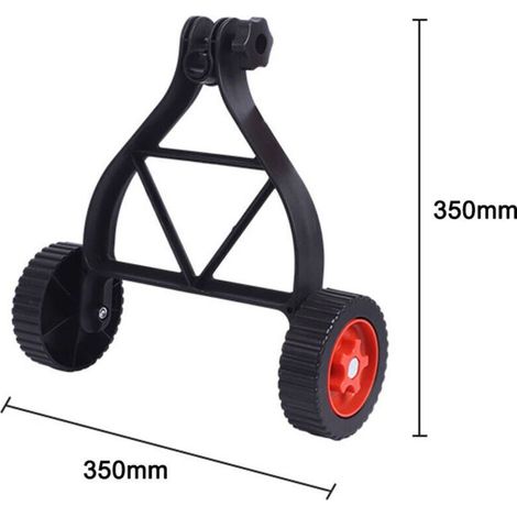 Coupe-bordures universel sans fil avec roue auxiliaire, accessoire pour tondeuse à gazon, plateau de coupe réglable de 25 à 28 mm, pratique et facile à utiliser