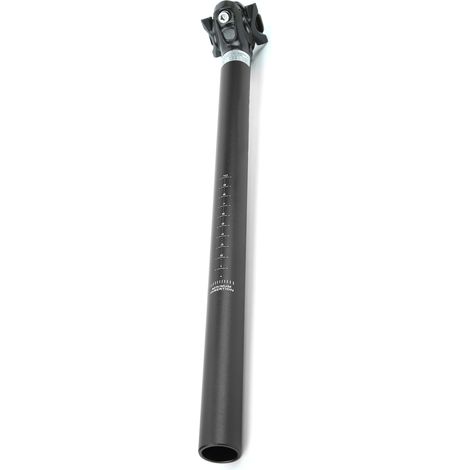 Tige de selle de vélo FMFXTR 27,2 x 400 mm en alliage d'aluminium, pour vélo de route et VTT, noire (1/5)