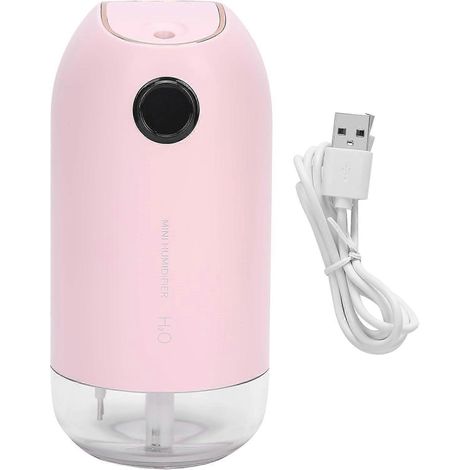 Humidificateur d'air 500 ml, brumisateur portable rechargeable USB, brumisateur fin, réservoir d'eau de grande capacité, veilleuse d'ambiance, double fonction (1/4)