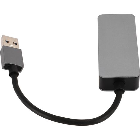 Adaptateur USB vers Ethernet 2,5G 10/100/1000/2500 Mbps en alliage d'aluminium, adaptateur Ethernet Gigabit USB-C vers RJ45 pour ordinateur portable, tablette et téléphone. (1/5)