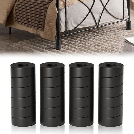 Lot de 4 protège-pieds de lit, protection anti-collision pour éviter les collisions avec les orteils sur un canapé, une chaise ou une table, 15 cm (1/5)