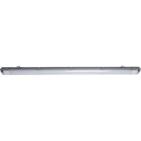 Wannenleuchte Feuchtraumleuchte Deckenlampe Deckenleuchte Keller, weiß IP65 Strahlwasserfest, 2x LED 22 Watt 4000 Lumen warmweiß, LxBxH 156x11,2x6,3 cm