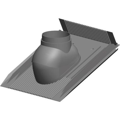 ATEC Schrägdachpfanne 25-50 Grad schwarz DN 80/125, 1468 (1/3)