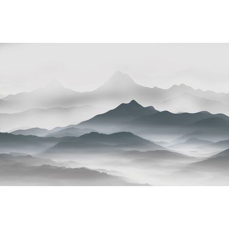 Papier peint panoramique - Paysage Montagnes - 130 cm x 81 cm (1/2)