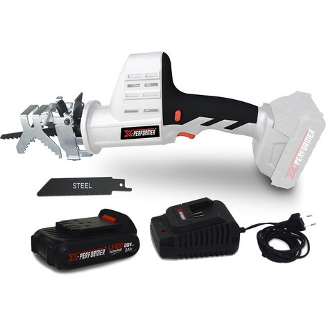 Scie a Ebrancher Portative 20V - Coupe BOIS et METAL-2700 T-min - Xperformer XPCBR20LI - Batterie 2Ah et chargeur inclus (1/3)