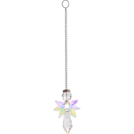 Pendentif Angelique En Verre - Cristal Réfractant Arc-En-Ciel - Décoration Solaire Pour Fenêtre Porte Patio - Lot De 3 (1/5)