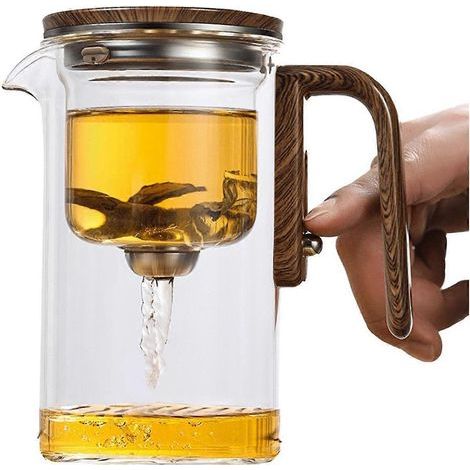 Théière magique 600 ml avec séparateur d'eau et infuseur intégré. (1/4)